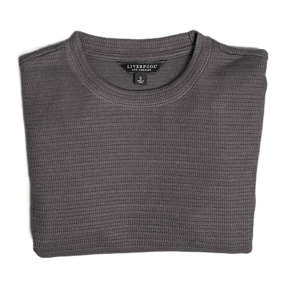 Liverpool Los Angeles Men's Small Crew Neck Long Sleeve T-Shirt Grey NEW